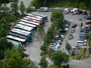 Preikestolen car park-Jørpeland at 1400